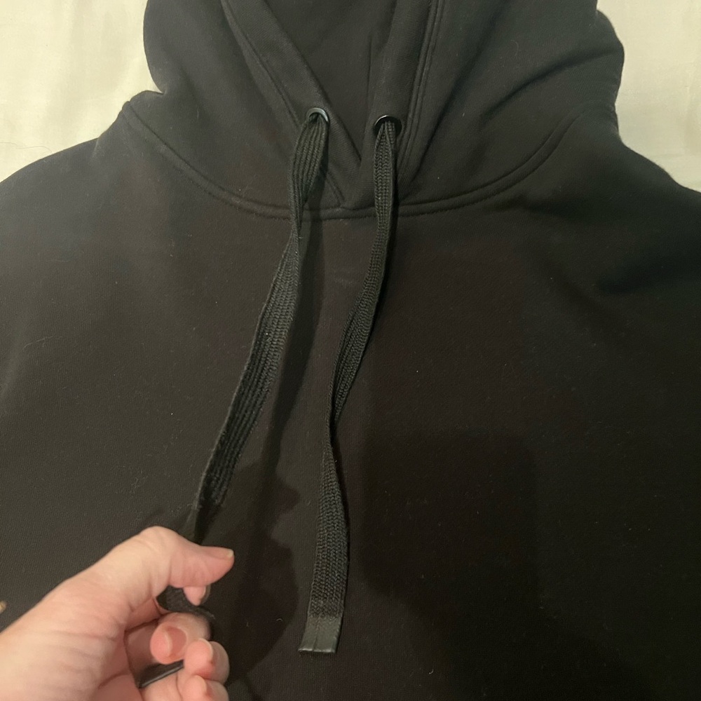 Athleta Charcoal black Hoodie with elegant detail - Picture 3 of 4